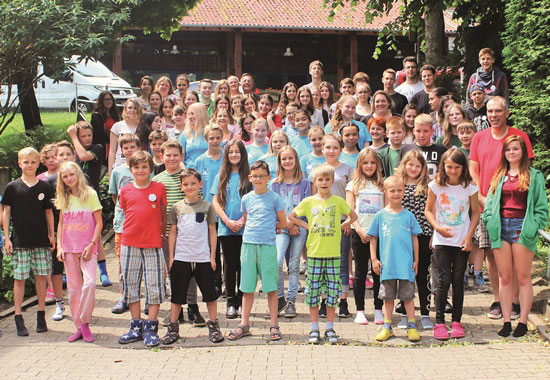 Die Kinder und Jugendlichen beim Landestreffen der Tierschutzjugend Nordrhein-Westfalen in Hattingen.