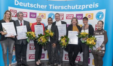 Die Preisträger des Deutschen Tierschutzpreises 2018.